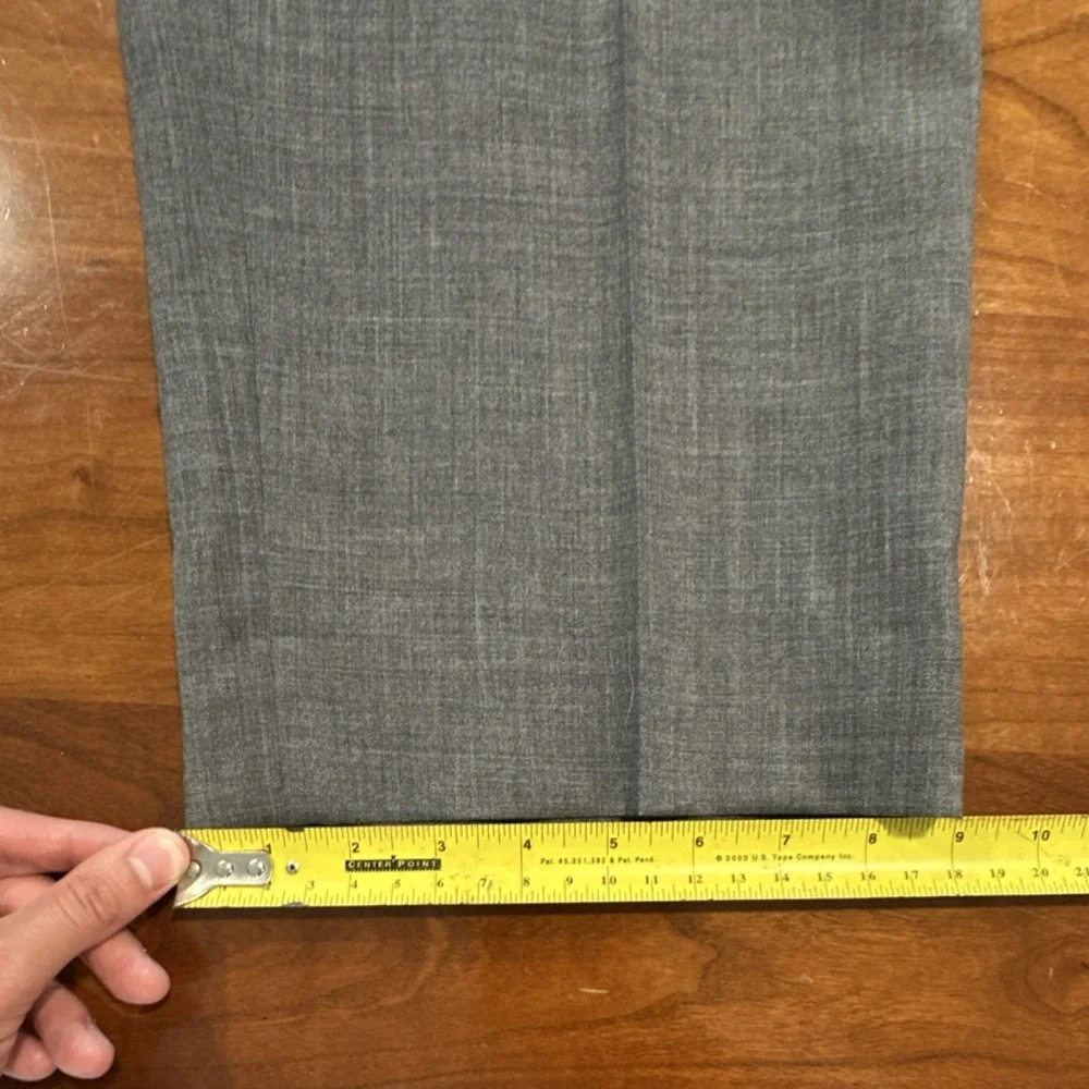 Lauren Ralph Lauren Men's Gray Wool Dress‎ Pants Pleated Classic Straight 42/32